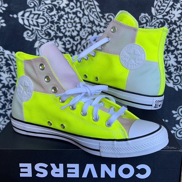 Converse Chuck Taylor All Star Hi Lemon Venom/White/Multi MEN`S - Picture 9 of 16